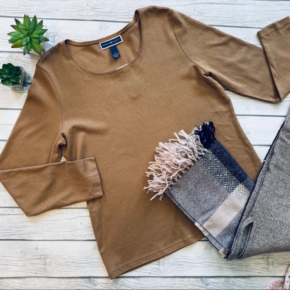 Karen Scott Tops - Karen Scott Everyday Basic Long Sleeve Tee T Shirt